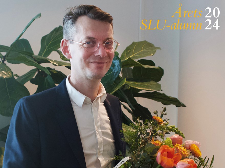 Årets SLU-alumn 2024 Johan Folkesson. Fotograf: Ellen Hällebrand