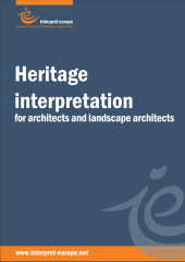Framsida på skriften "Heritage interpretation for architects and landscape architects"