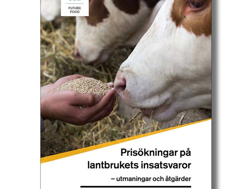 Omslaget på rapporten om prisökningar på lantbrukets insatsvaror.