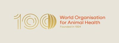 world organisation for animal health 100 years logo