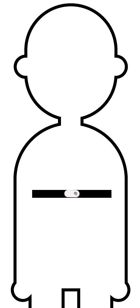 Position chest band Linkura