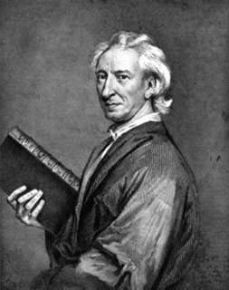 Porträtt av John Evelyn, teckning