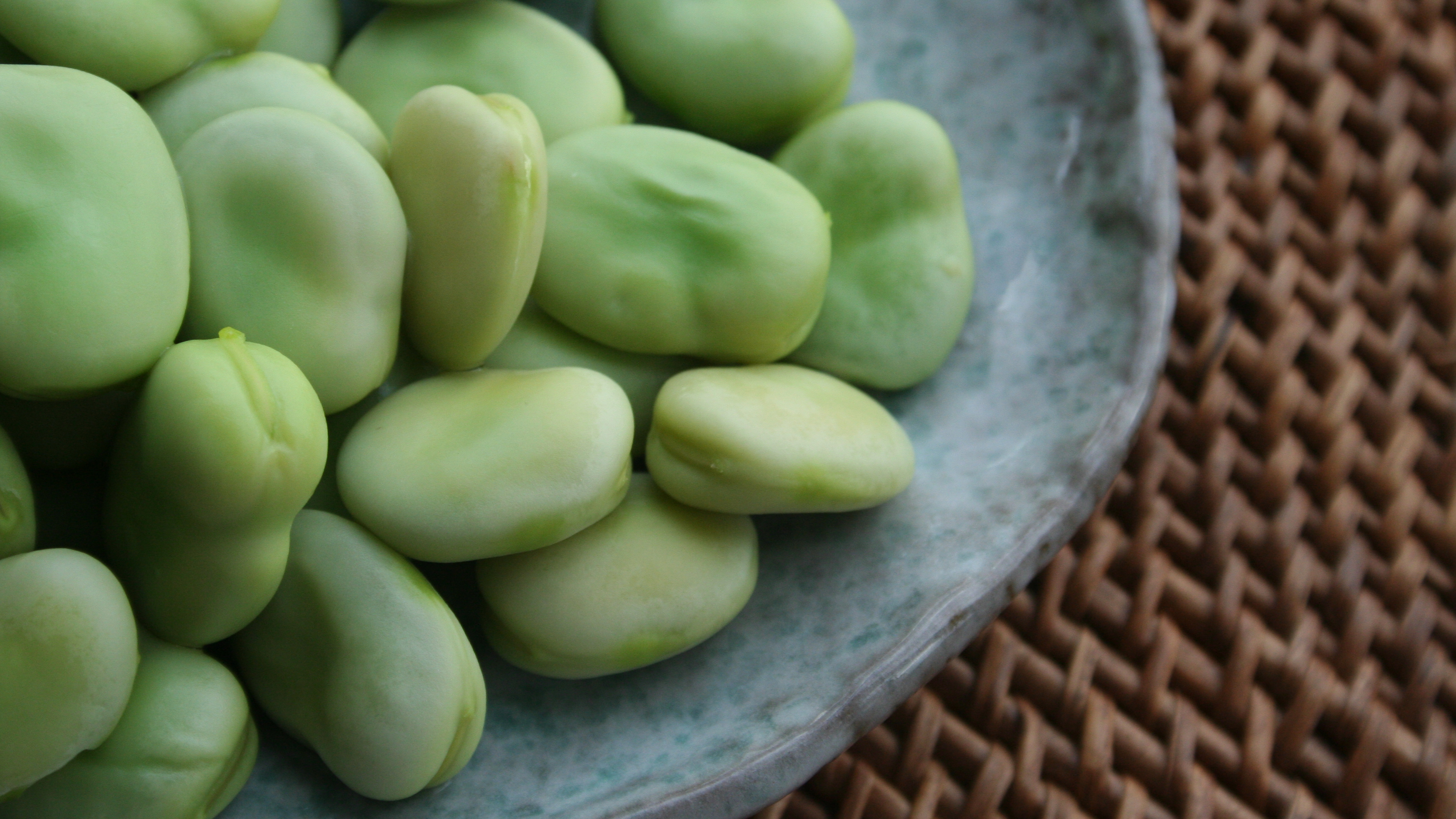 En tallrik med bönor