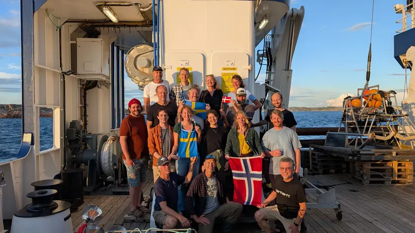 Group photo on board R/V Svea.