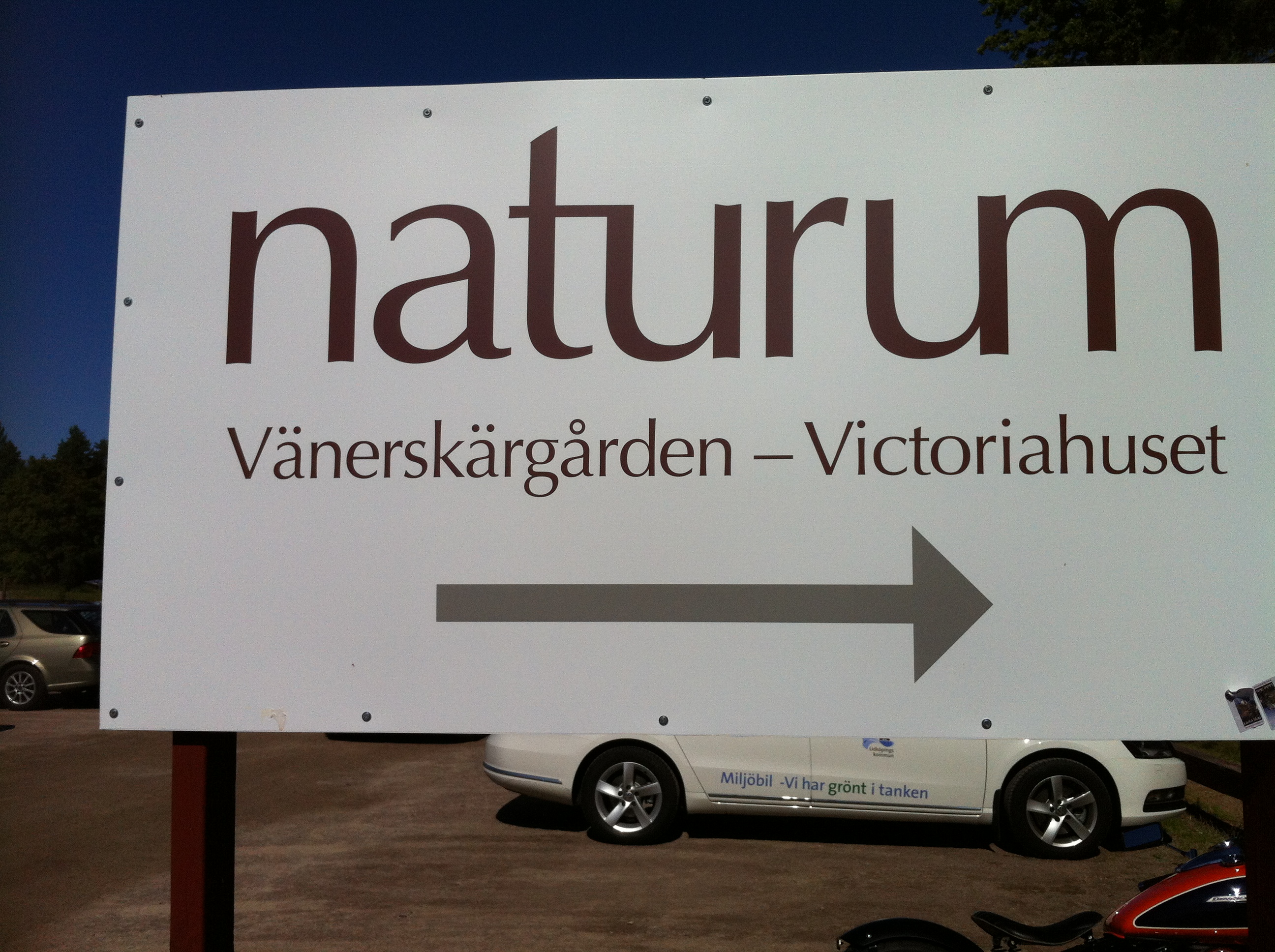 Skylt naturum Vänerskärgården