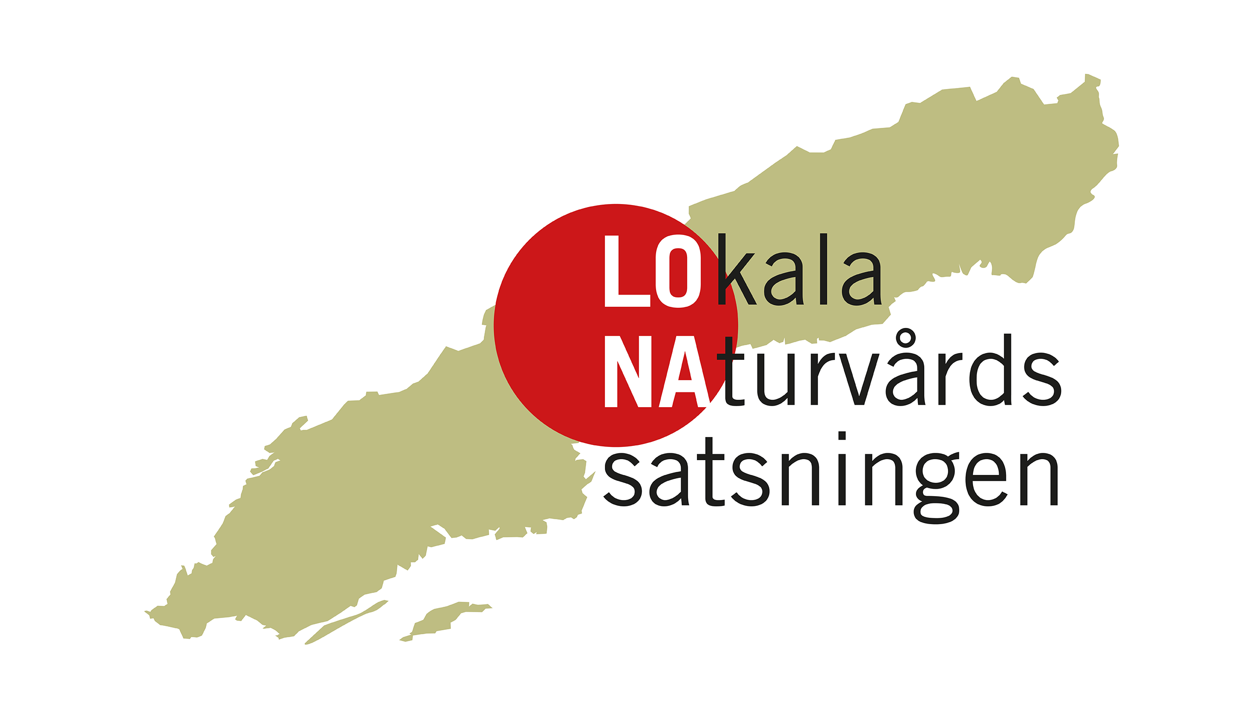 Logotyp med Sverige-karta och texten LONA