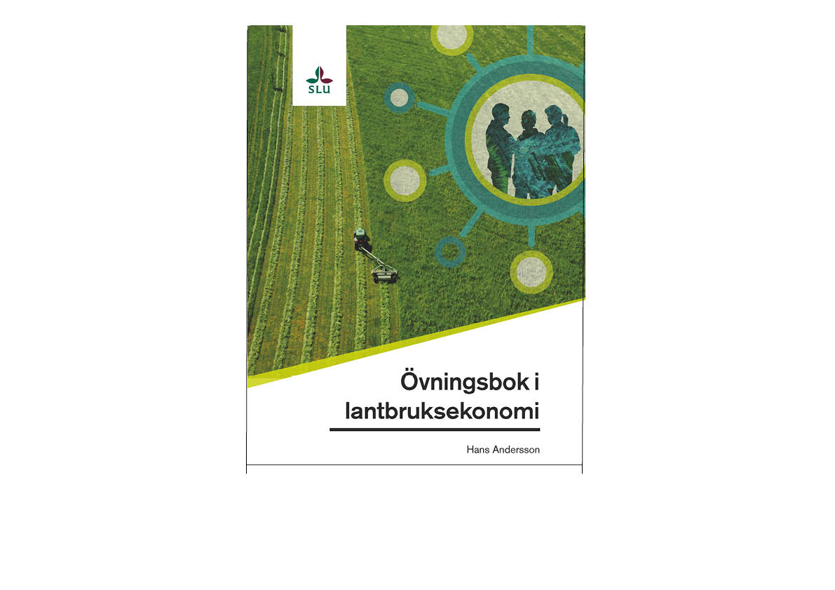 Bokomslag med bild på lantbruksredskap som stränglägger vall