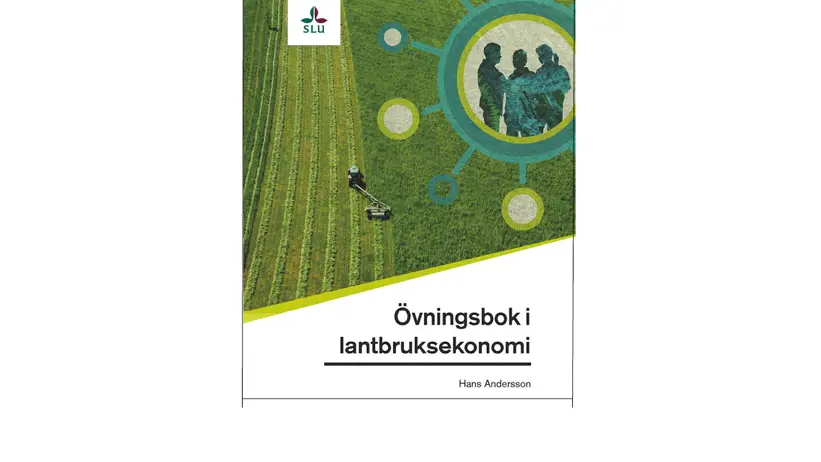 Bokomslag med bild på lantbruksredskap som stränglägger vall