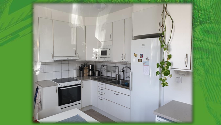 Kitchen interior at Gamlegård 4A