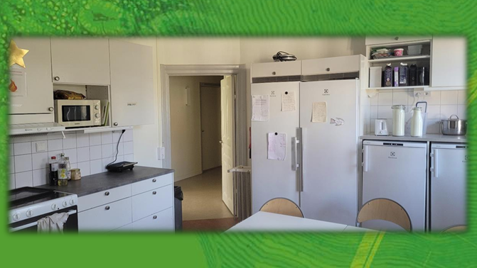 Living room interior in Gamlegård 4B