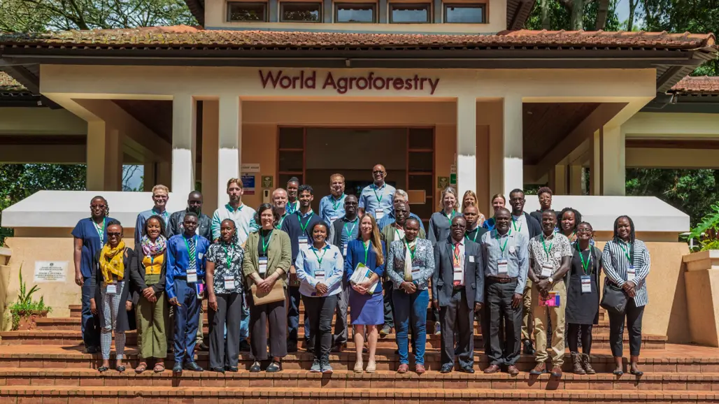 Group photo: The Restore4More team during the project launch at CIFOR-ICRAF campus in Nairobi. Photo: Kelvin Muchiri/CIFOR-ICRAF.