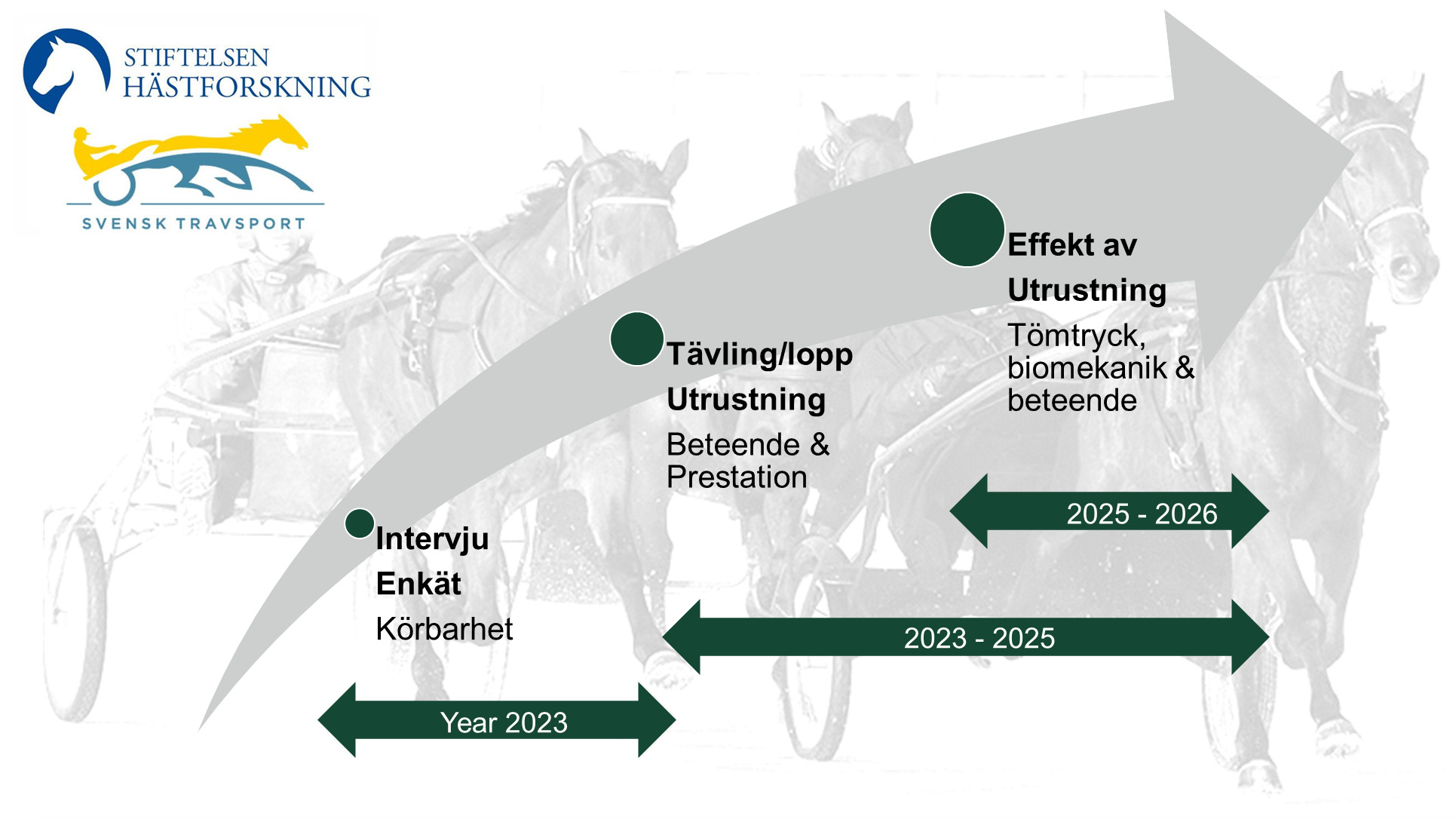 Översiktsplan över projektets olika delar.