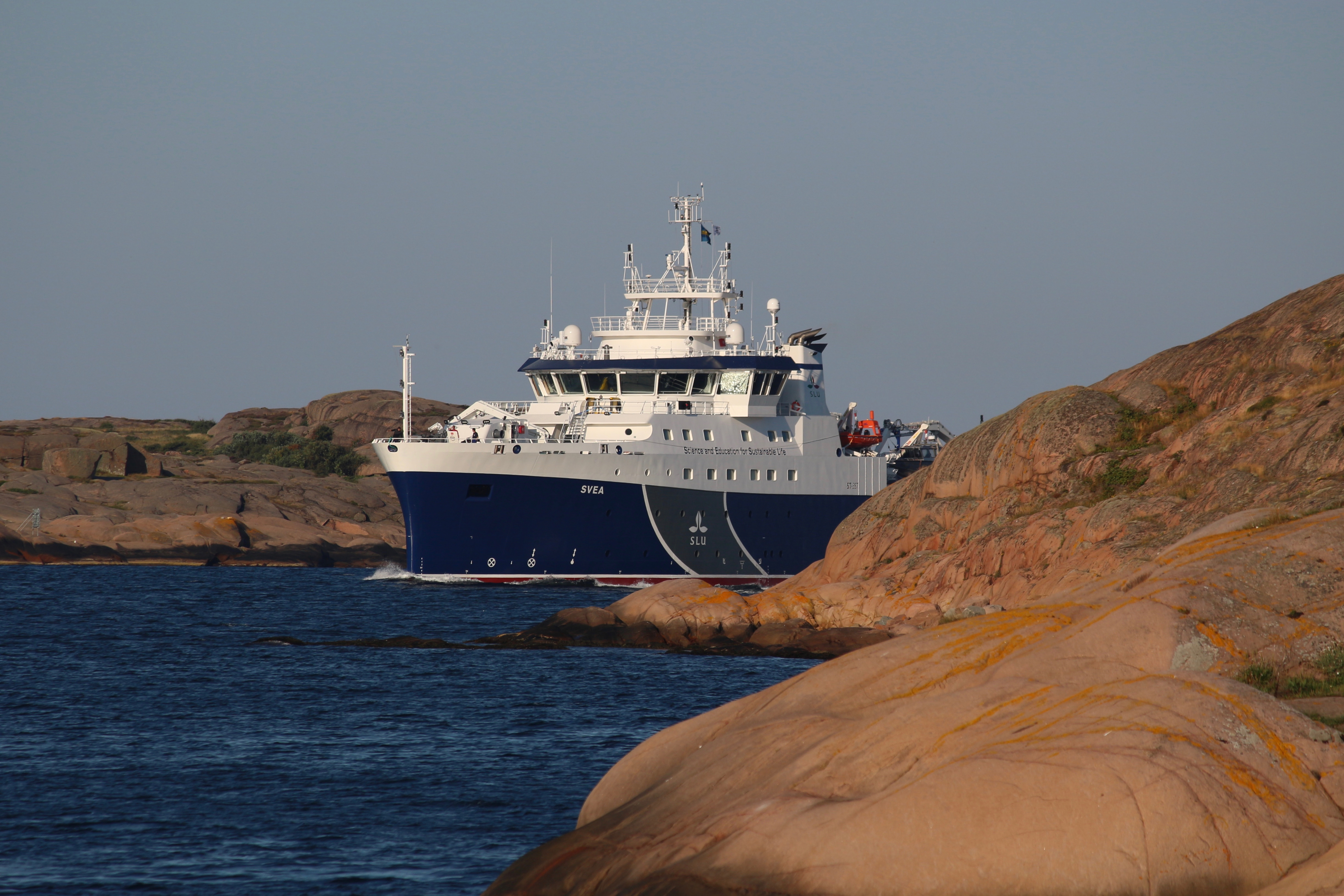 SLU:s forskningsfartyg Svea som används mycket inom miljöanalys. Foto: Hans C Nilsson