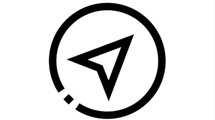 En illustrerad pil som navigator