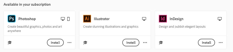 Skärmklipp som visar hur du aktiverar Adobe-kontot