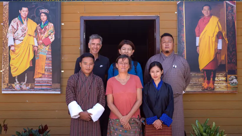 SASI-SPi team of Isabelle Vagneron and Nabil Hasnaoui met with the Food Corporation Bhutan Limited (FCBL), Gelephu This state-owned enterprise is in charge of ensuring national food security, facilitating the marketing and exports of agricultural and food produce; and procuring staple foods for schools, hospitals and government departments, as well as stabilizing domestic prices of essential food products. Photo Tarayana Foundation
