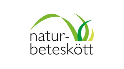 Naturbeteskött i Sveriges logotyp.