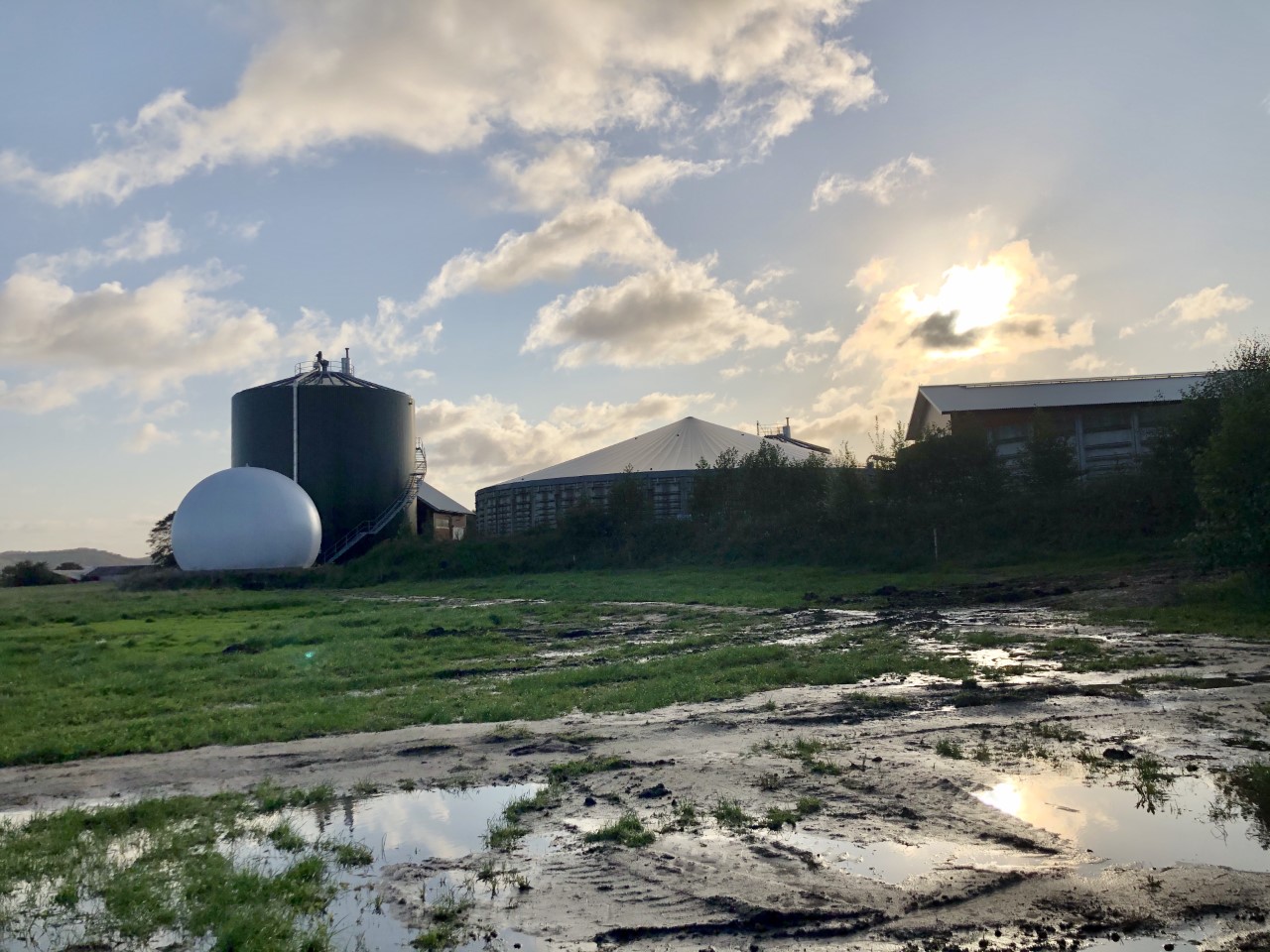 Biogasproduktion på den halländska landsbygden (bild: Anna Hansson)