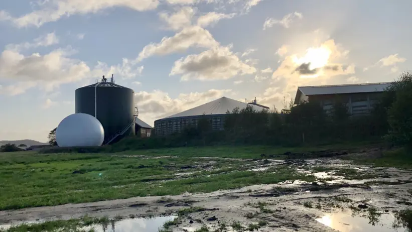 Biogasproduktion på den halländska landsbygden (bild: Anna Hansson)