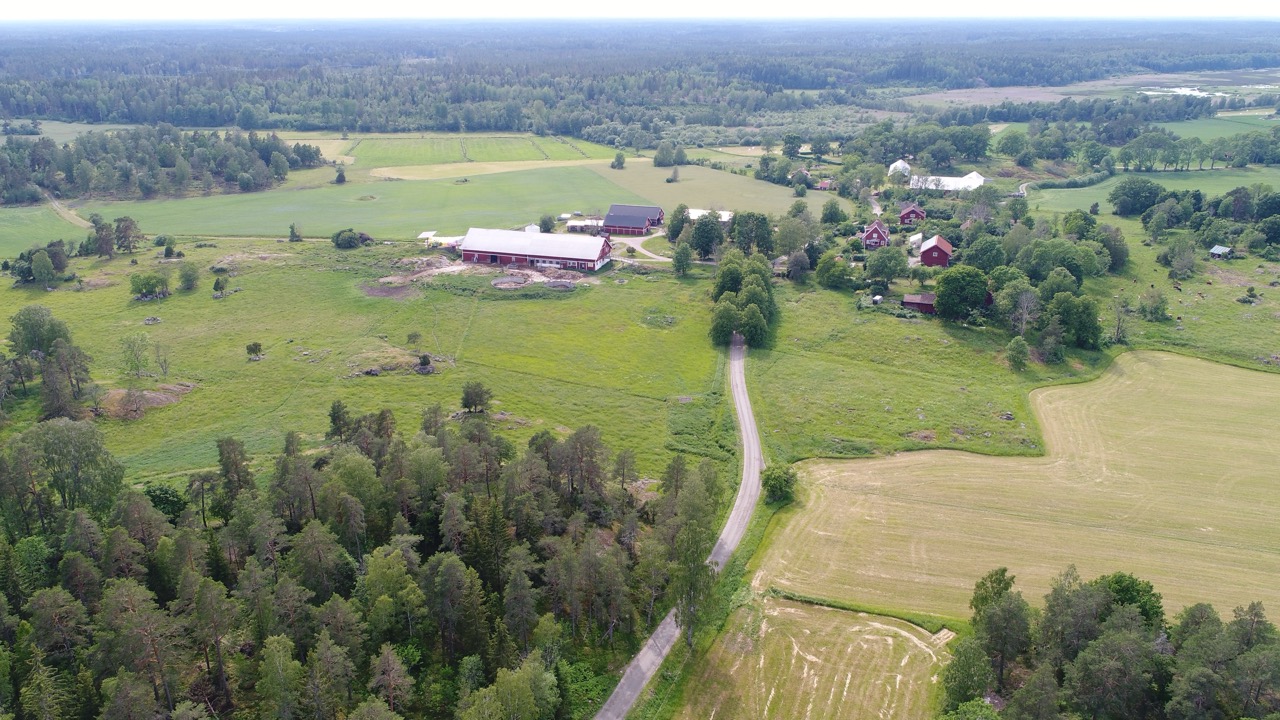 Källingby Farm seen from above.