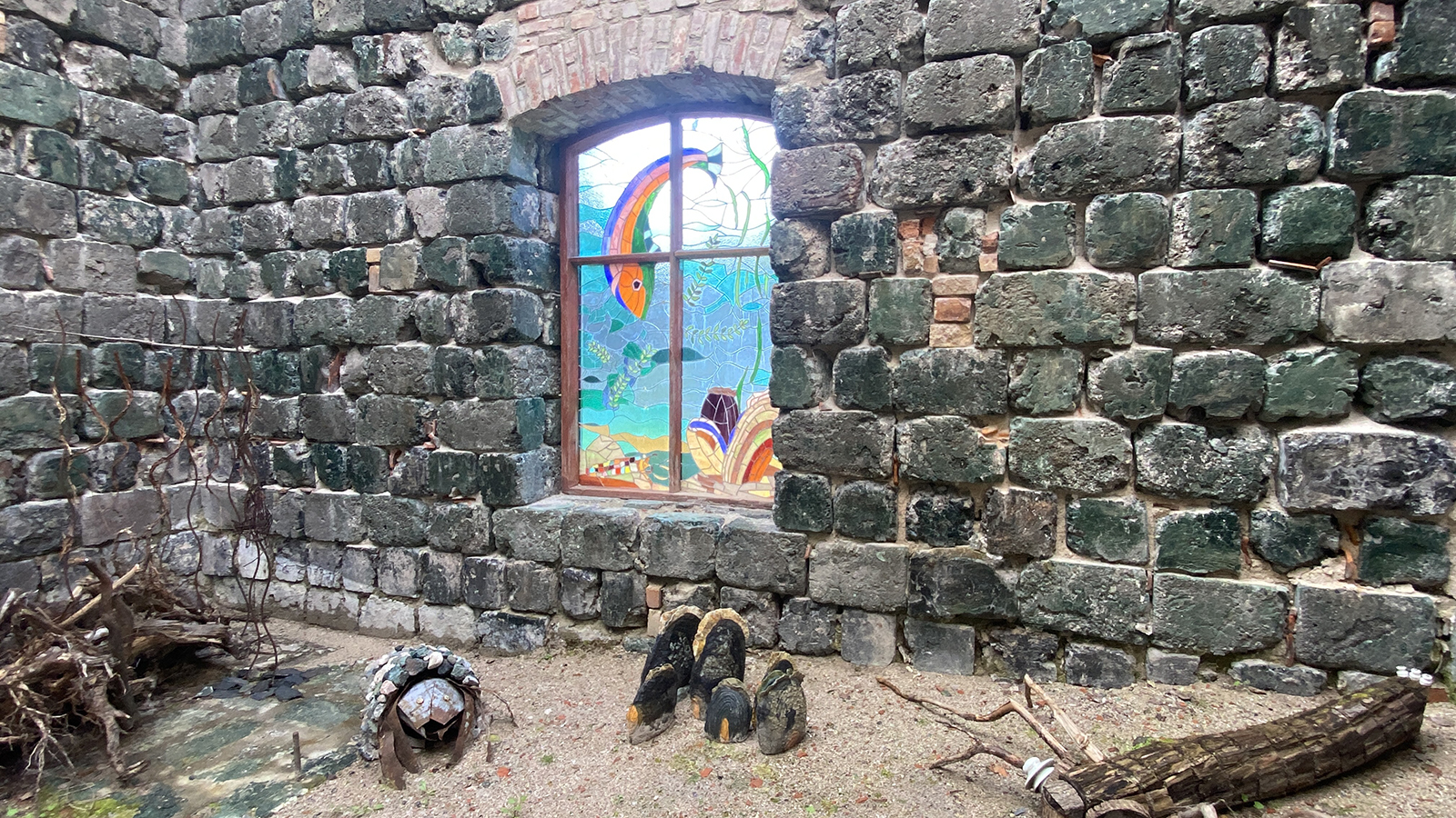 Mosaikfönster i Södra Hyttan