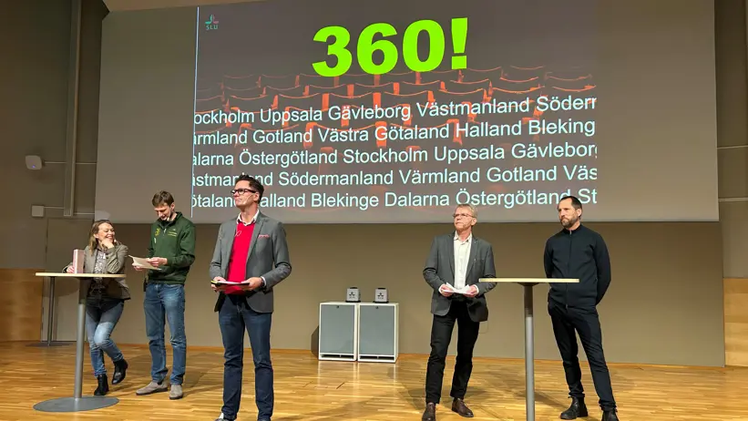 Foto på Charlotta Rydberg, André Holmgren Hopkins, Johan Adolfsson, Pär Forslund och Erik Pelling