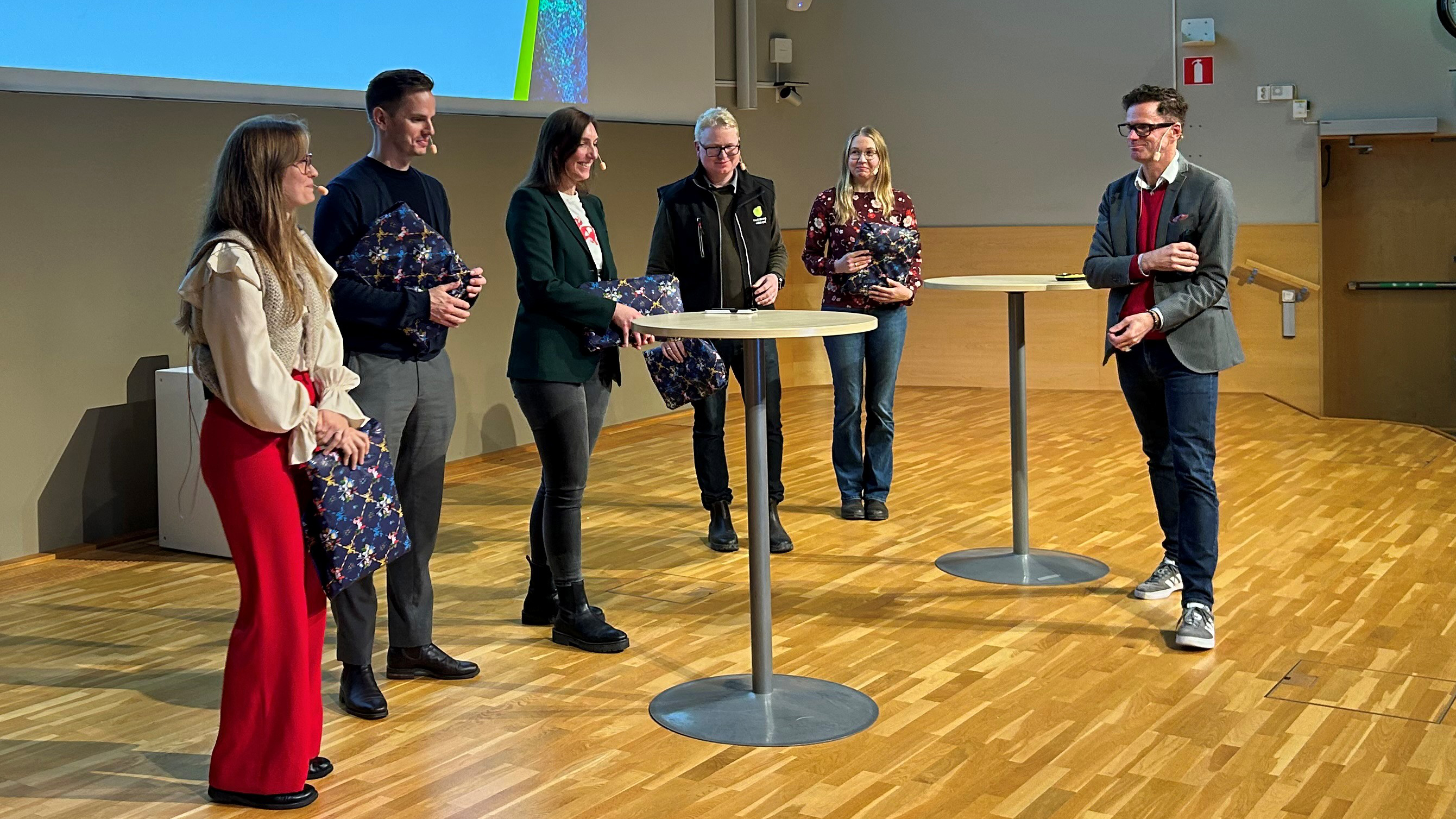 Foto på de yrkesverksamma agronomerna.