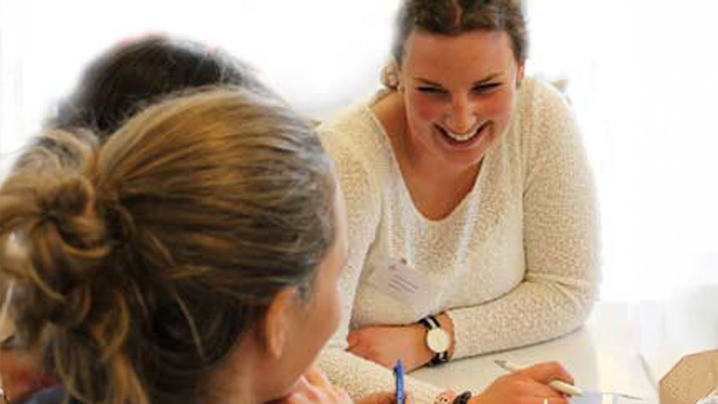 A student and a career counsellor talking