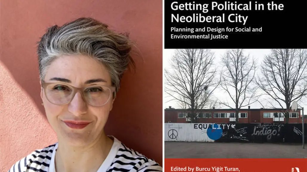 Picture of Burcu Yiğit Turan and her new book.