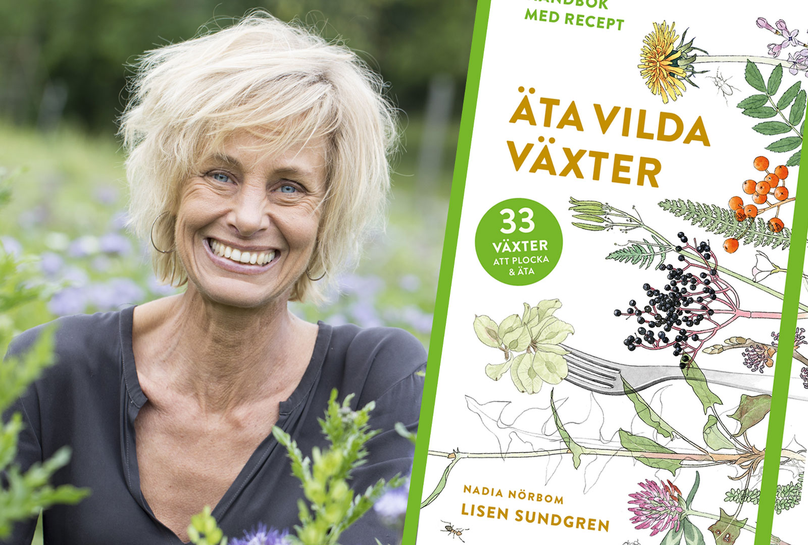 En kvinna bland växter