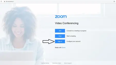 Skärmbild av Zoom - Hur man konfigurerar sitt Zoomkonto