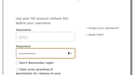 Screenshot of Zoom - Write username and password