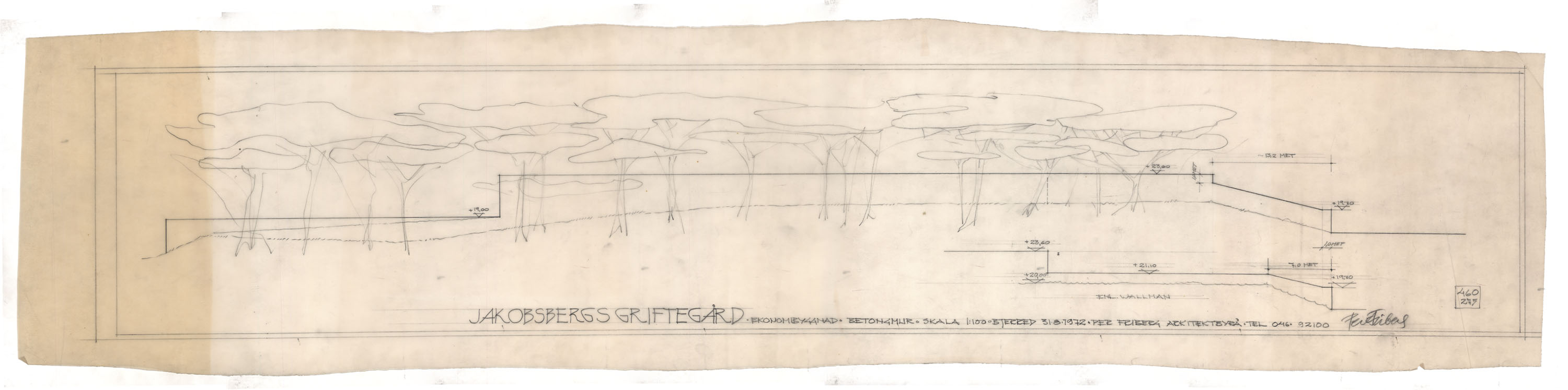 Betongmur Jakobsberg.