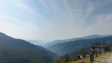 View over mountains in Nepal