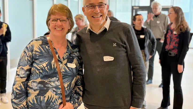 Berit Samils och Pascal Frey från INRAe, Frankrike. Foto