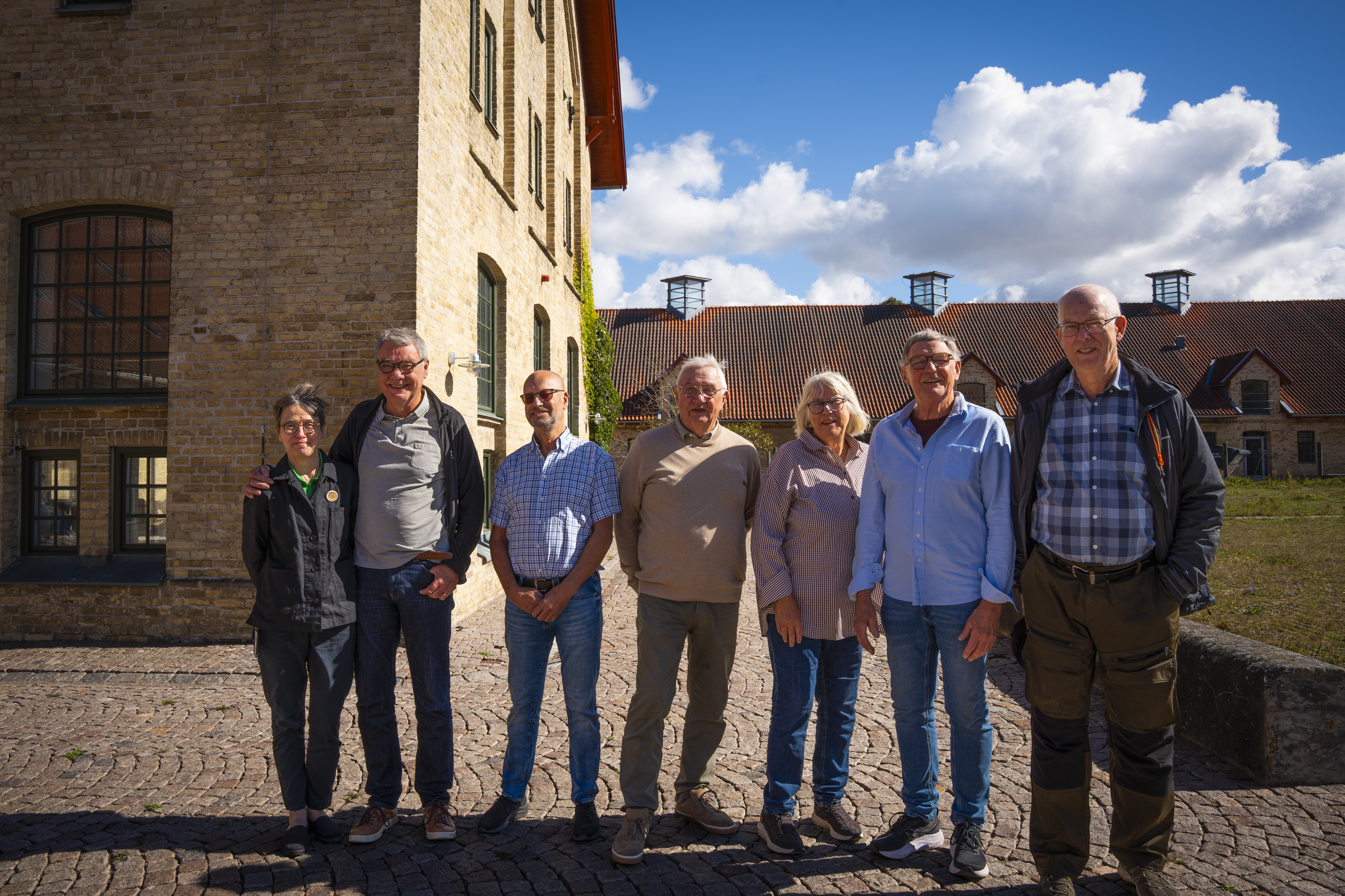 En glad grupp seniorer i Alnarp