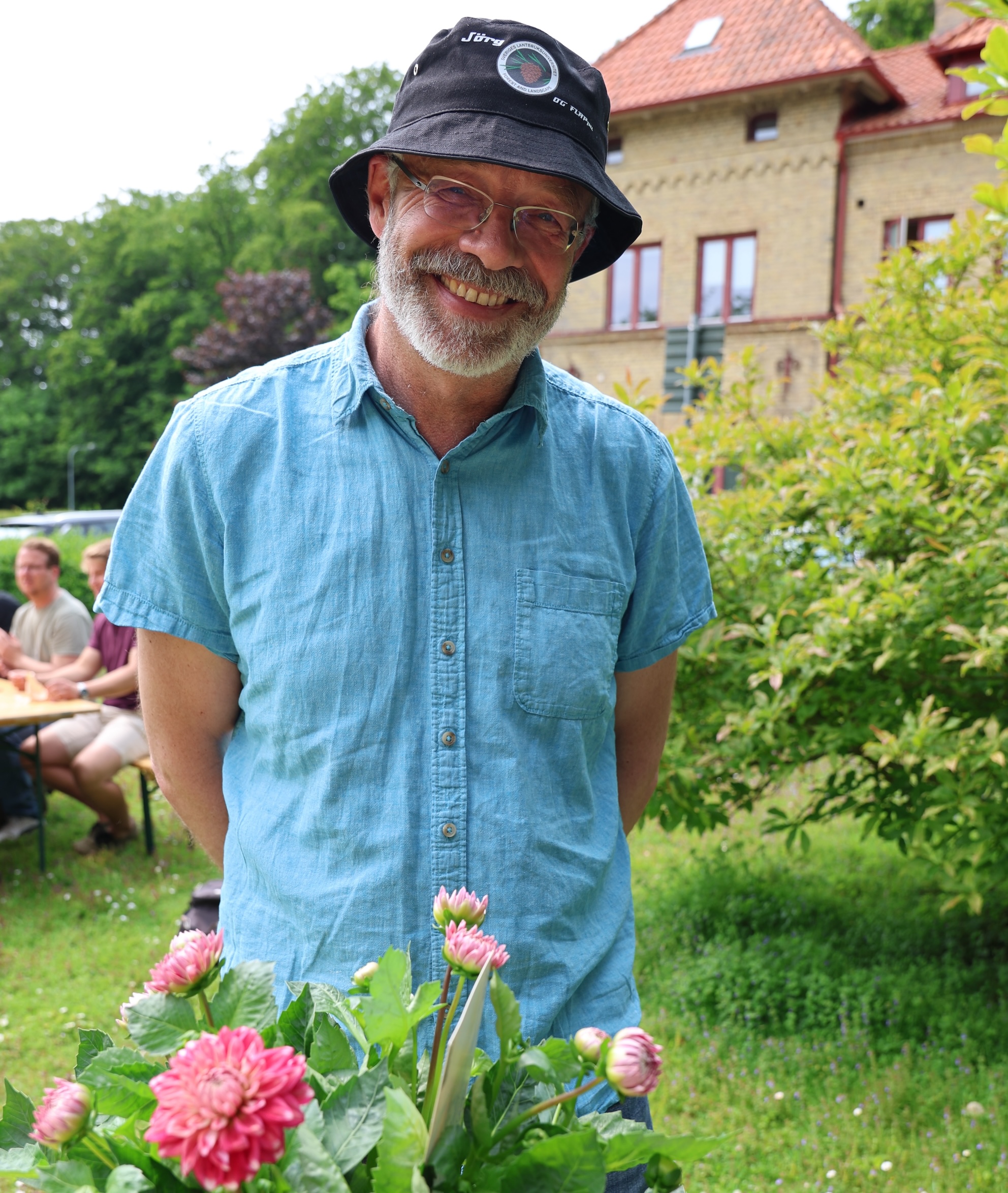 man smiling at the camera