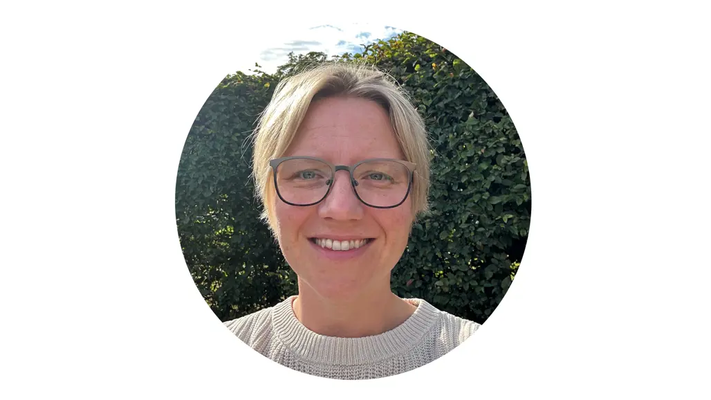 Rund porträttbild på Maria Gustavsson.