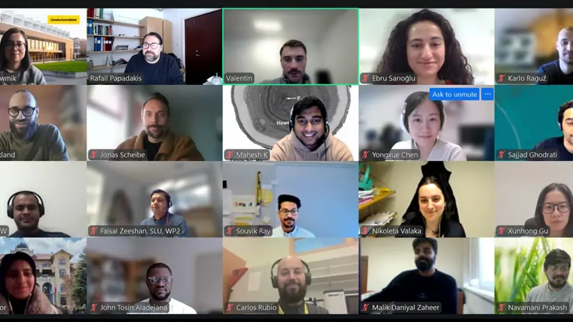 people in a online meeting