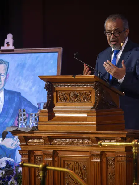 Person talking on stage