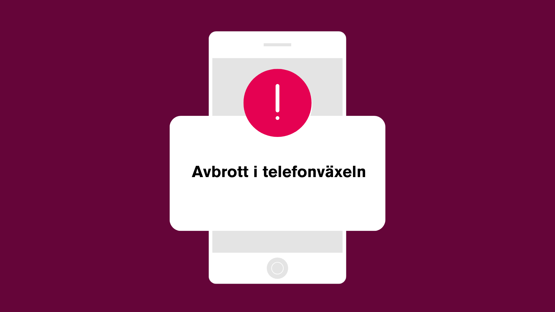 avbrott i telefonväxeln