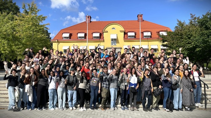 Group photo of exchange students at Ultuna