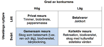 matris kollektiva och privata resurser