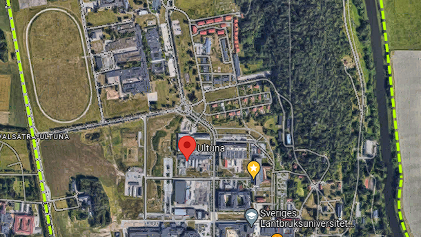 Karta över campousområde