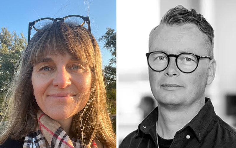 Foto på Lina Berglund-Snodgrass och Mats Fred. 
