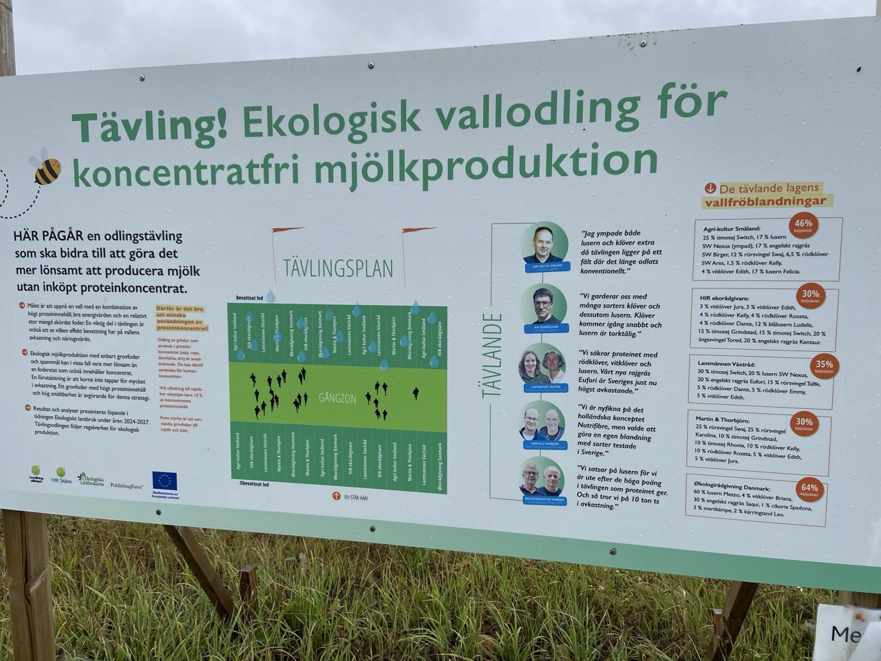 Skylt om valltävlingen i skepparslöv.