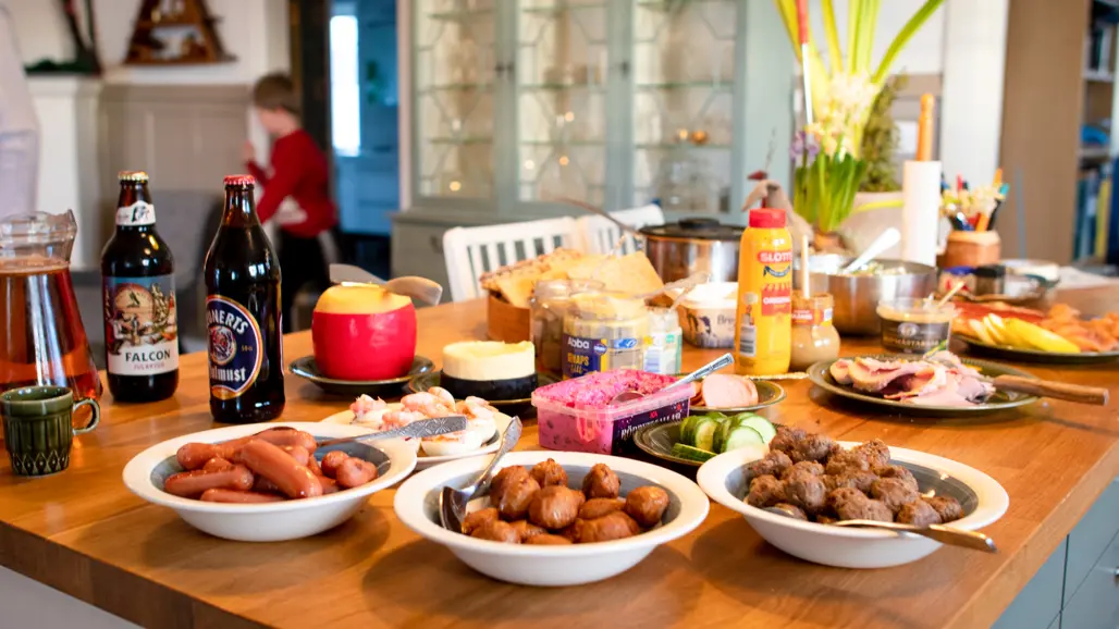 Ett julbord. Foto.
