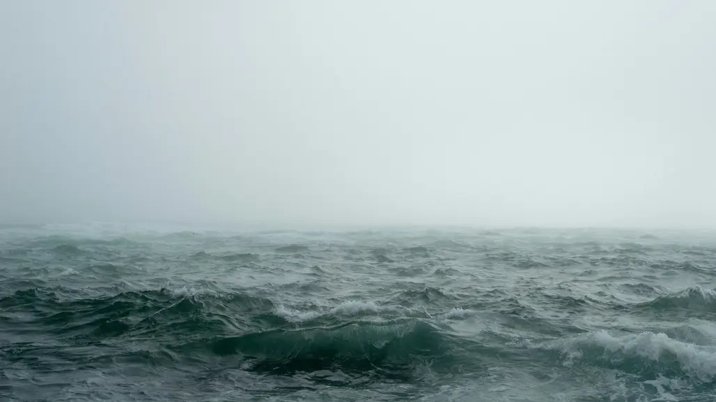 A stormy ocean