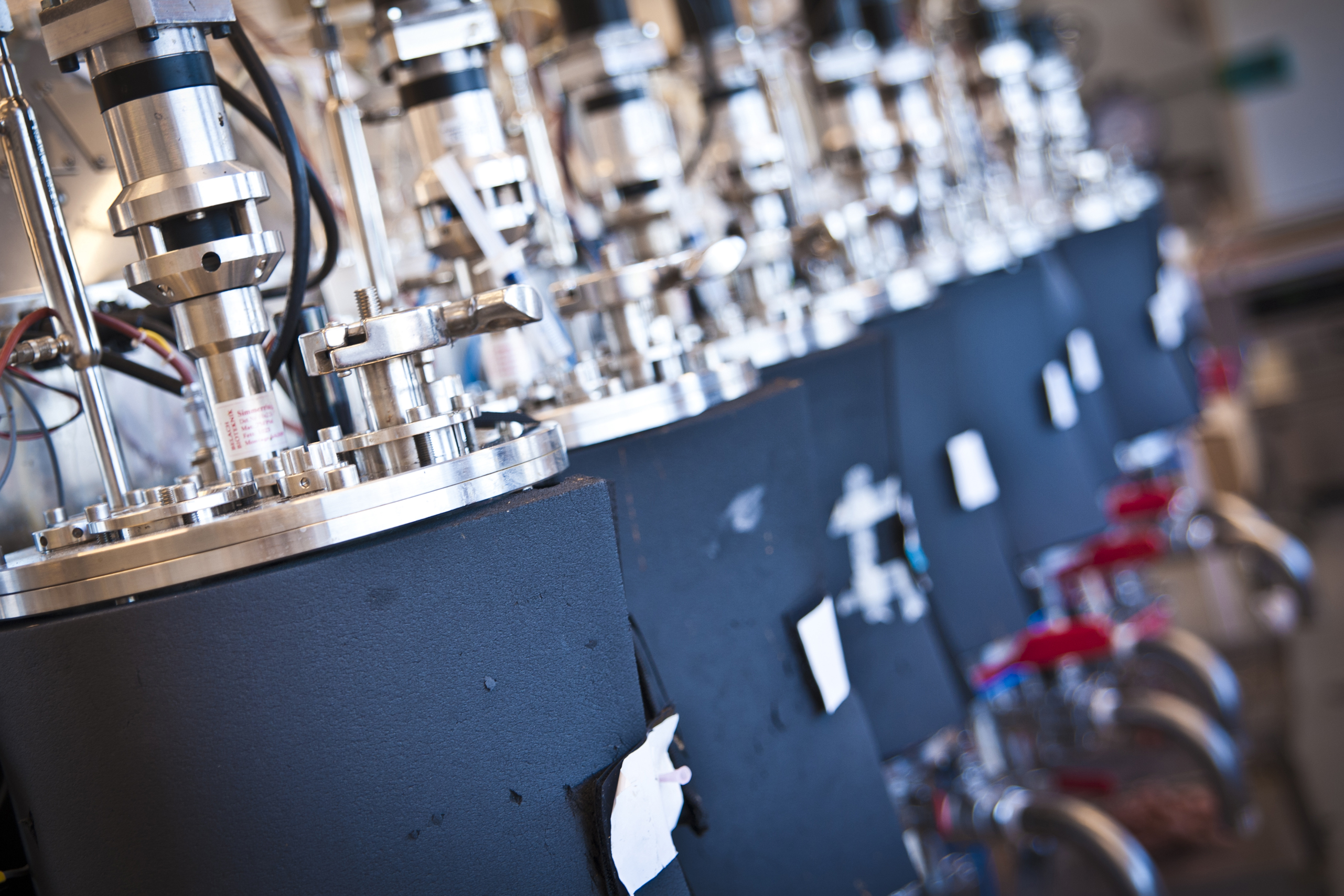 Closeup of bioreactors