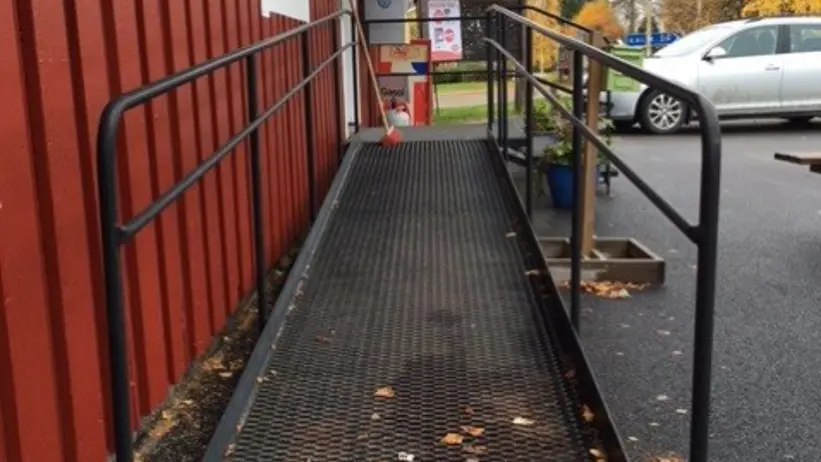 Bilden visar en ramp. Fotograf: Susanne Stenbacka